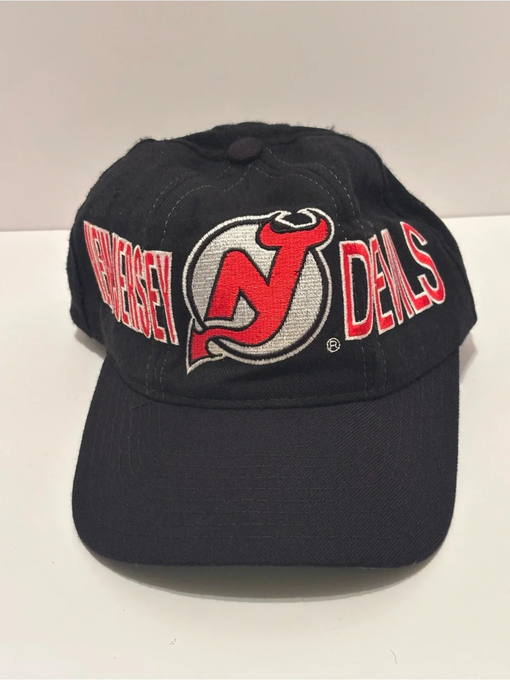 Ultra Rare New Jersey Devils Logo Snapback Starter Hat Vintage 1990s